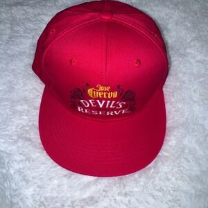 Jose Cuervo Devils Reserve Red Snapback Hat Raise A Little Hell Promo Cap